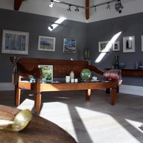 Winter exhibition at the Byre Gallery including work from David Muddyman, Cornwall artists Jill Hudson and Sophie Harding and glass artist Benjamin Lintell