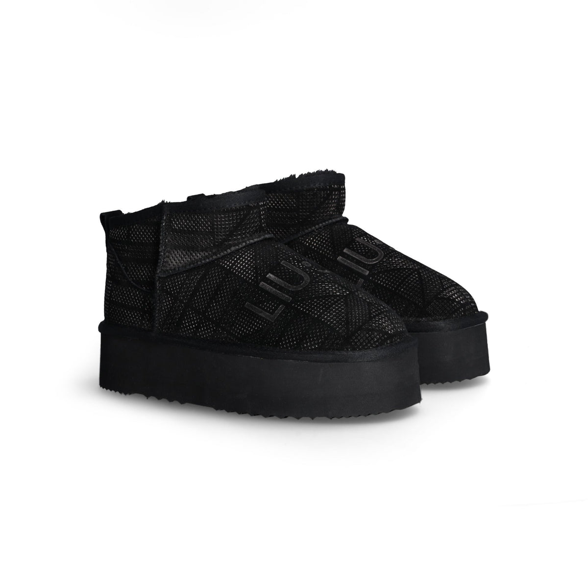 Liu Jo magastalpú bokacsizma, Suede Black - MYBRANDS.HU