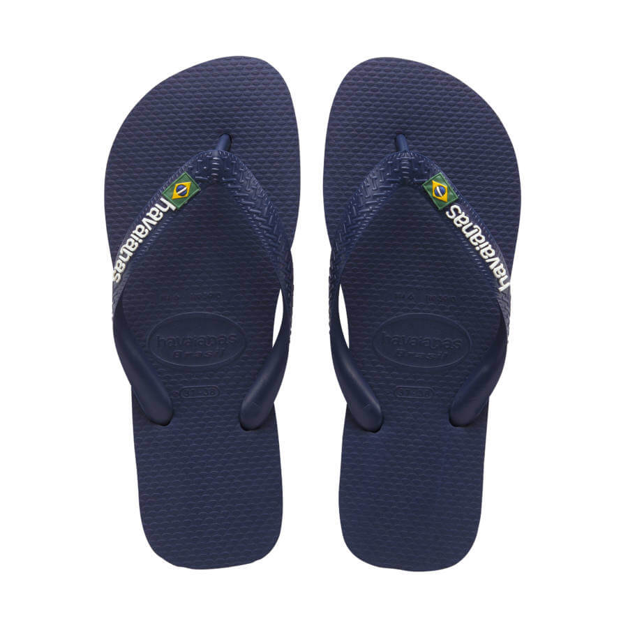 Havaianas Brasil Logo flip-flop papucs, sötétkék - MYBRANDS.HU