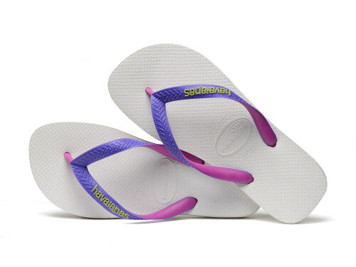 Havaianas Top Mix flip-flop papucs, fehér/lila - MYBRANDS.HU