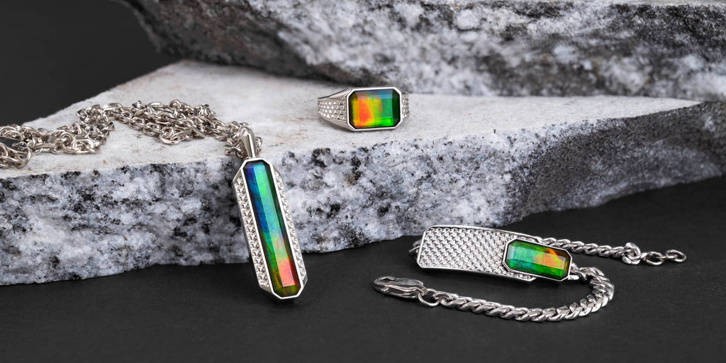 Lunar Ammolite Men's Jewellery Collection