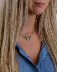 Rabbit Ammolite Pendant Necklace