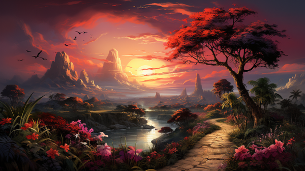 sunset landscape