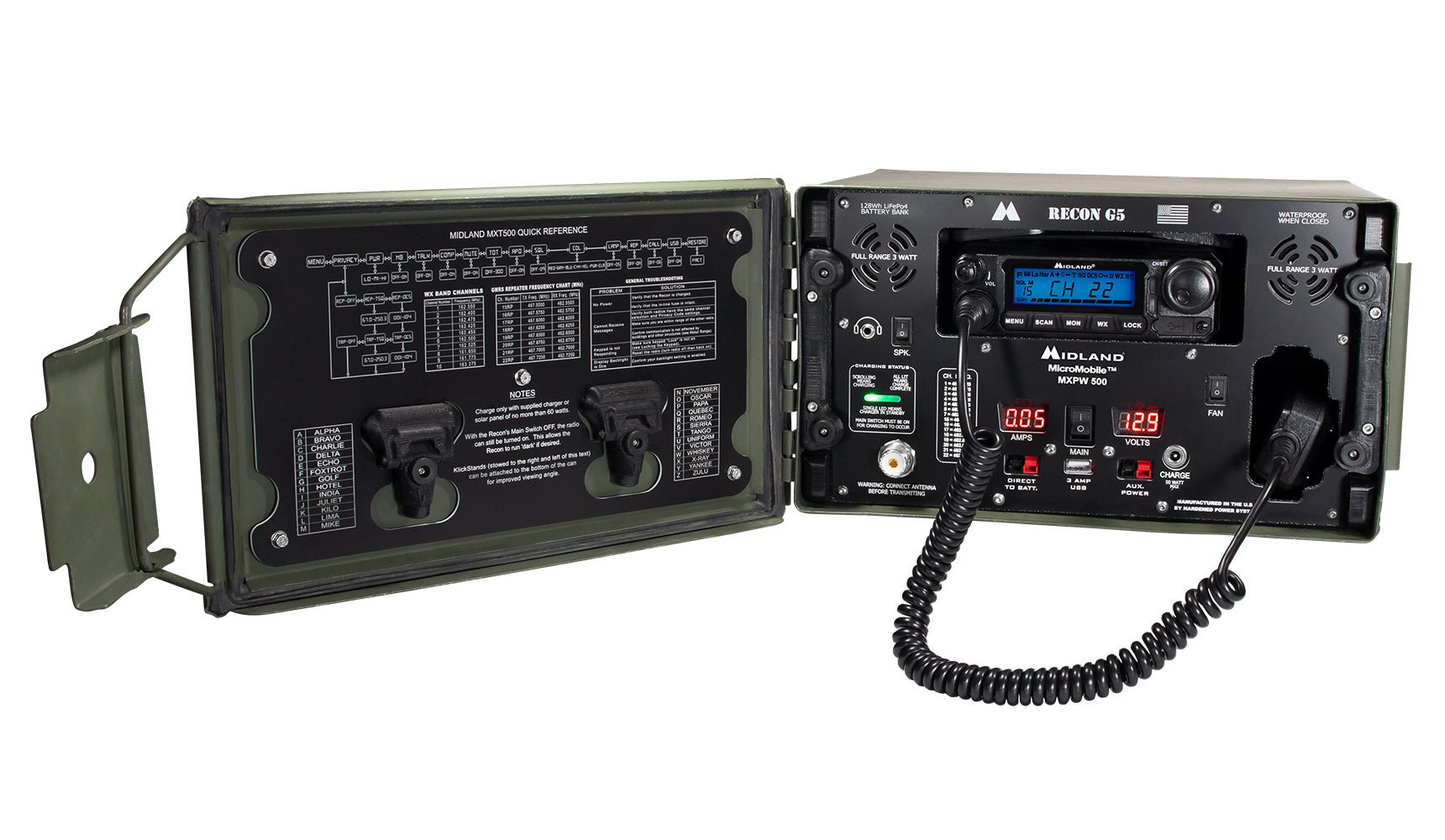 Midland MXPW500 Ammo Can Base Station | Midland Radio