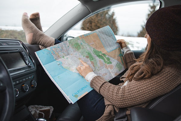 Make sure you keep a road map in your car at all times.