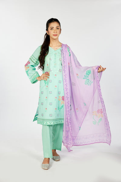 2 PCS PRINTED SUIT LILAC LDS-6370A – Chenone Official