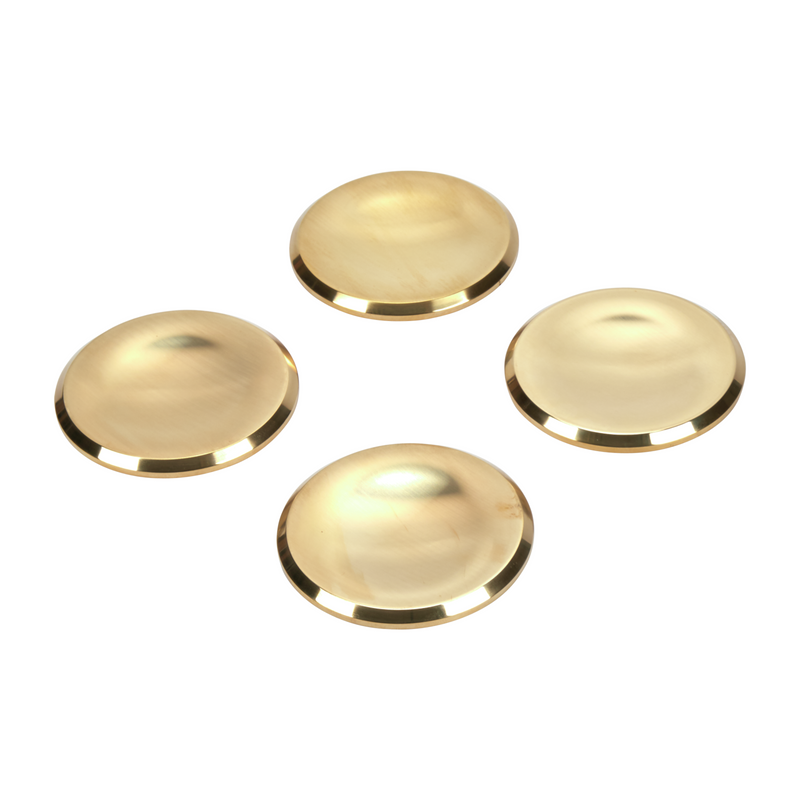 Set of 4 Range Large Brass Burner Caps W11323014