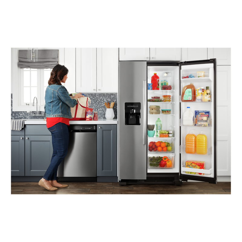 33-inch Side-by-Side Refrigerator with Dual Pad External Ice and Water Dispenser ASI2175GRS
