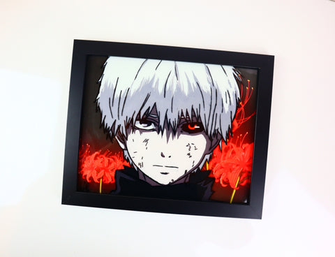 Ken Kaneki Custom Glass Painting Sm Artprojects