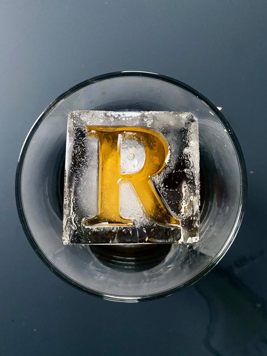 Custom Letter Shaped Ice Mold - Fits 3-inch cocktail glass – Honest Ice