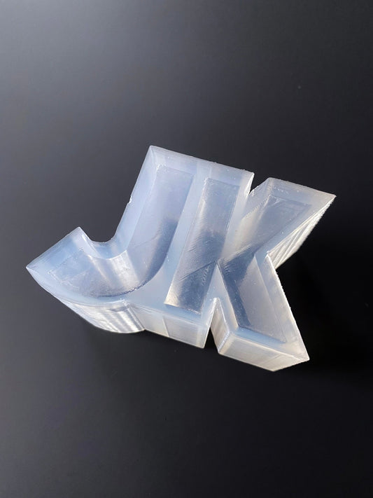 Letter Shaped Ice Molds (Block Font)