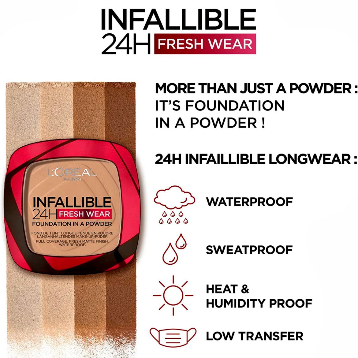 L'Oreal Paris – Infaillible 24H Fresh Wear Foundation 140 Beige