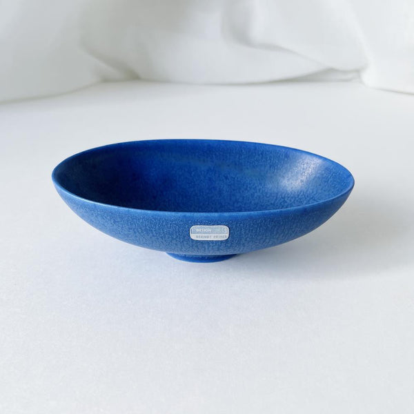 美品 Berndt Friberg ベルントフリーベリ 青色釉薬茶碗 スウェーデン 
