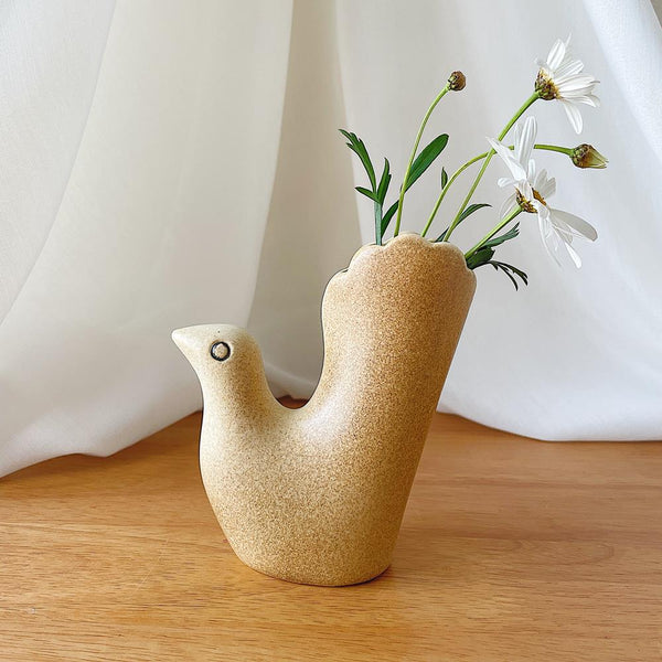 独特の素材 鹿児島睦さん ペンギン 壁掛け 花瓶(花器) - インテリア小物