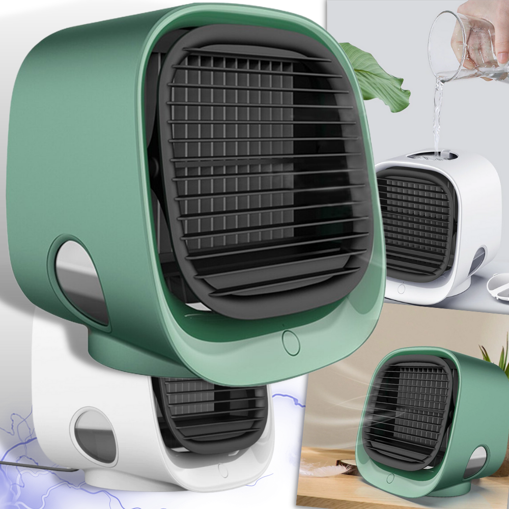 USB Air Cooling Fan - Mini Portable Air Cooler Fan - Mini Air Cooler and Humidifier -