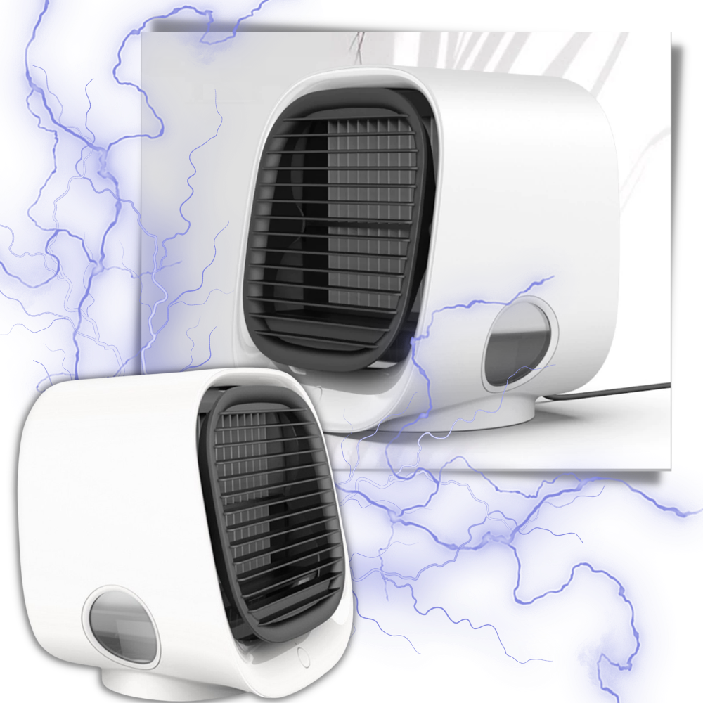 Mini USB Air Cooler and Humidifier - Easy Charge and Use -