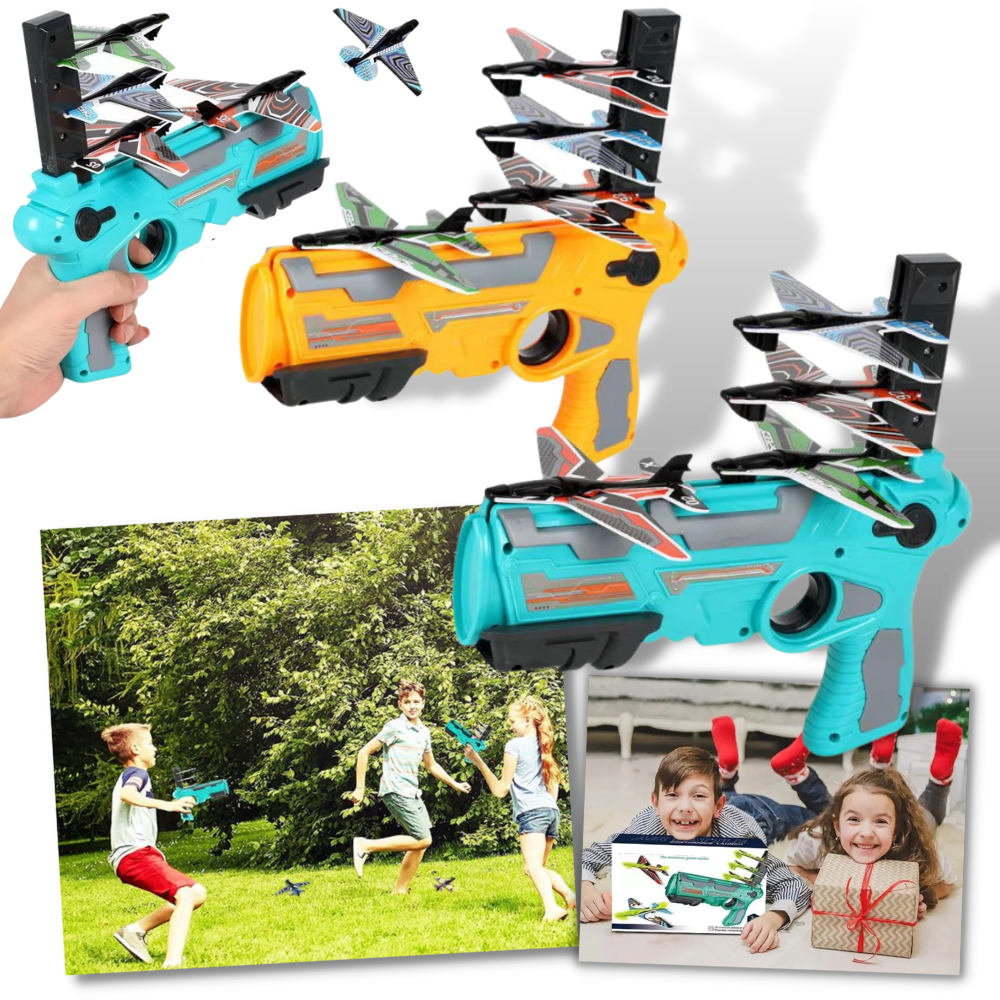 Aircraft Launcher Toy - Airplane Catapult for Kids - Foam Airplane Launcher Toy -