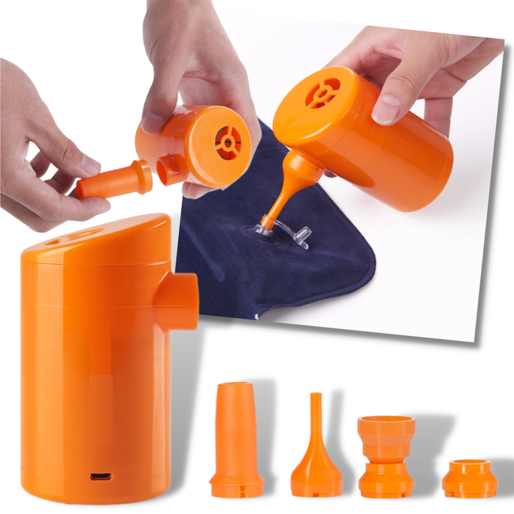 Mini Rechargeable Air Pump - Portable Air Pump - Portable Electric Inflatable Pump -