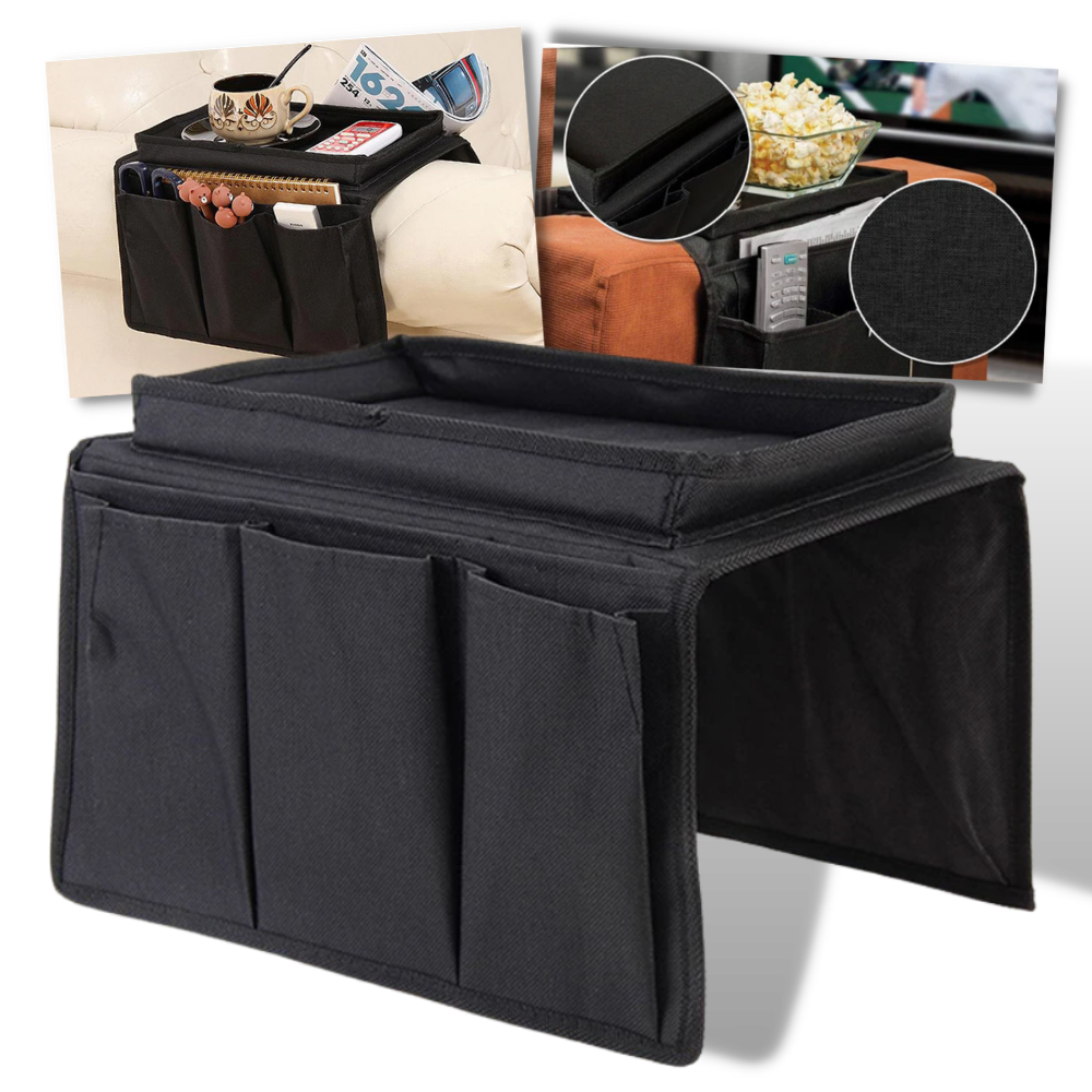 Sofa Arm Table | Couch Armrest Organizer | Arm Chair Caddy -