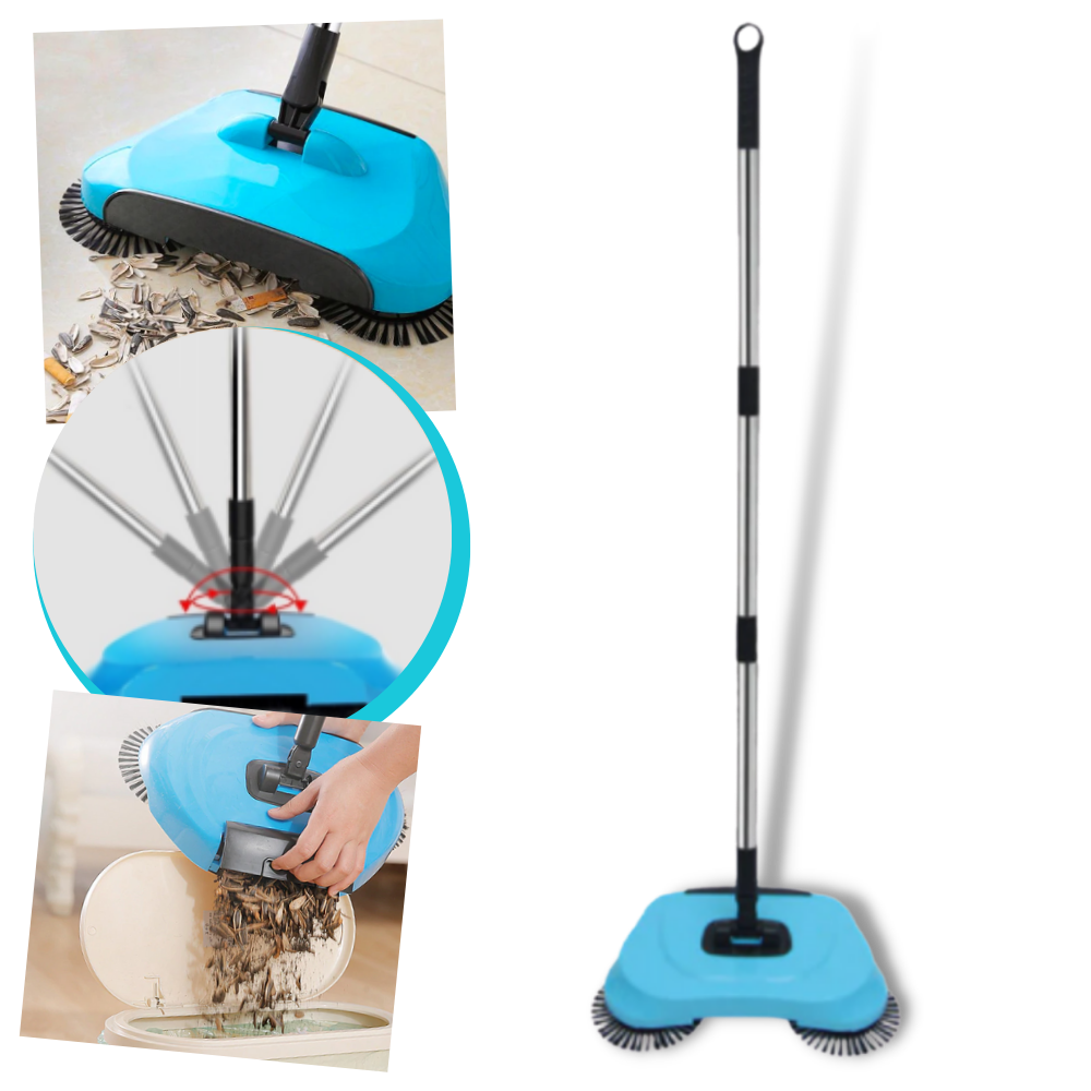 automatic vacuum cleaner broom | lightweight vacuum with double head | vacuum cleaner with telescopic handle - Ozerty