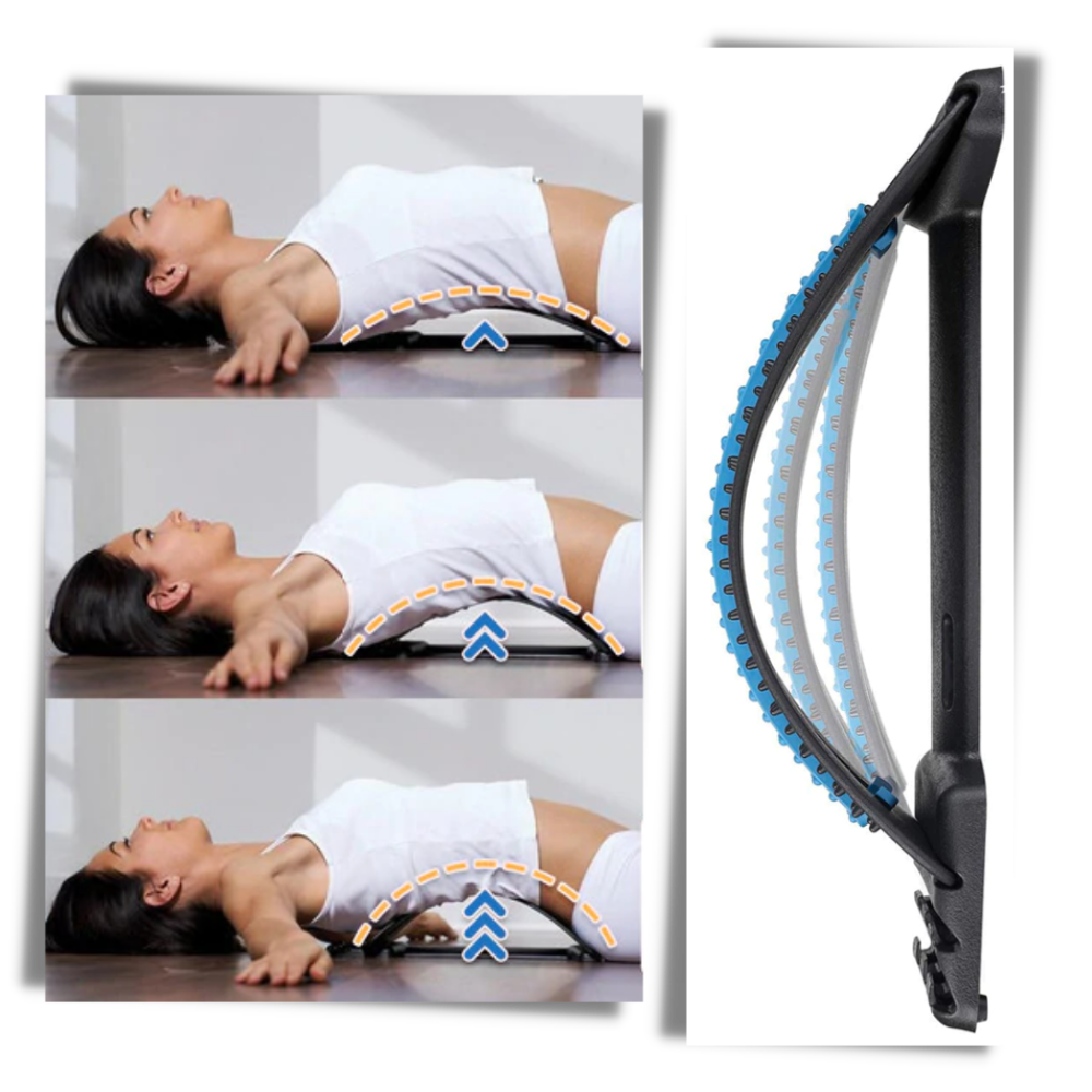 Back Stretcher and Massager - Adjustable - 