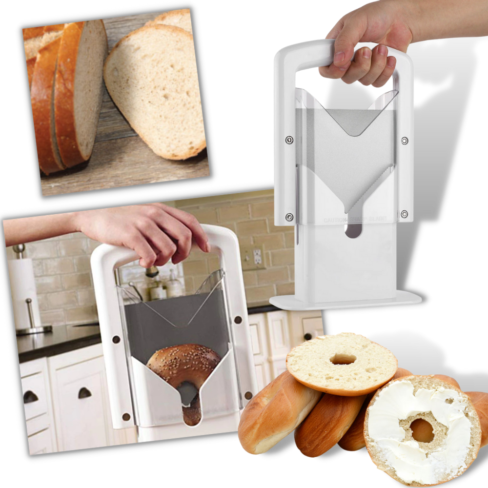 Portable Bread Cutter - Portable Bagel Cutting Tool - Universal Bagel Slicer - 