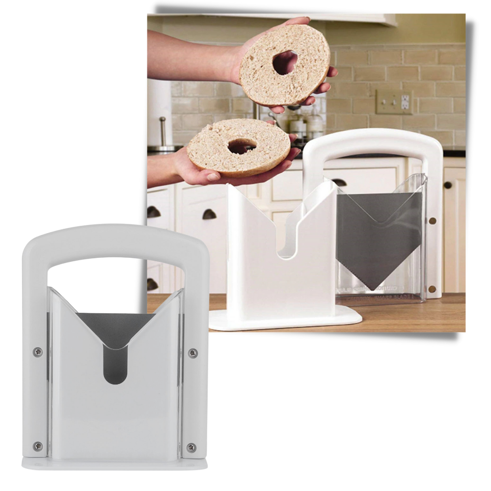 Portable Bagel Cutting Tool - Great Bread Slicer - 