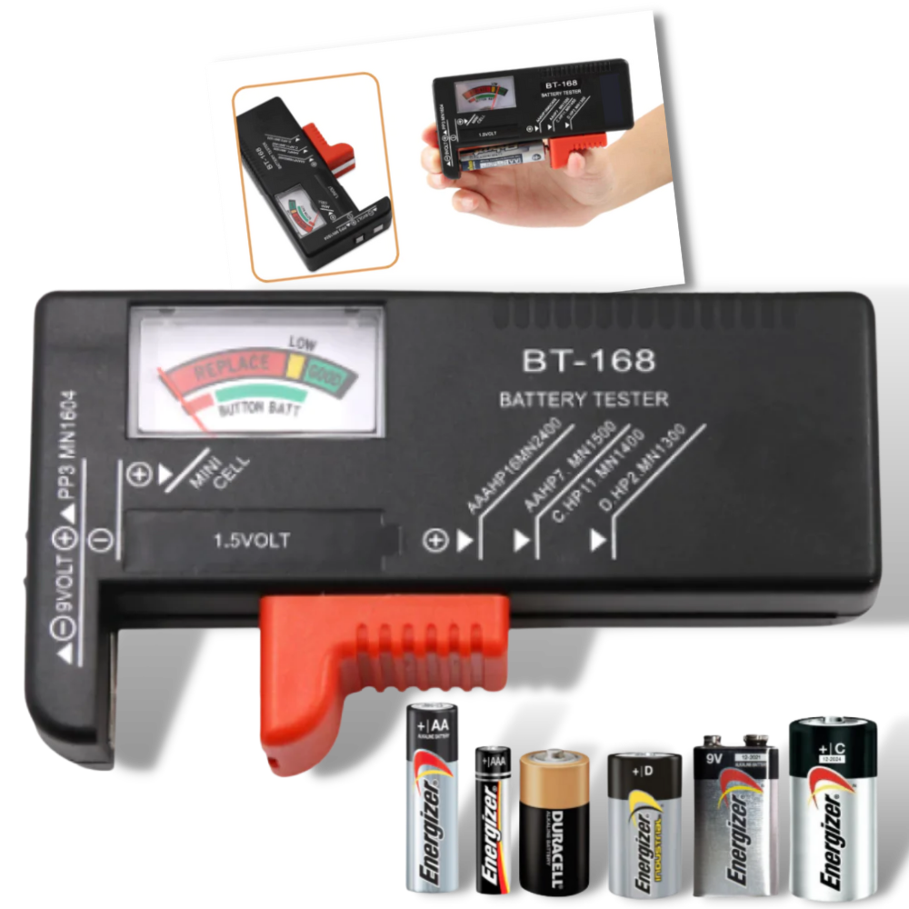 battery tester | battery charge tester | 9V battery tester - Ozerty