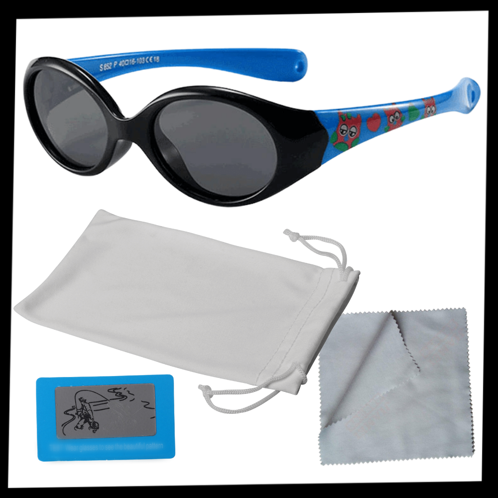 Polariserade solglasögon för barn med snöre för åldrarna 0 - 3 år  - Package - Ozerty