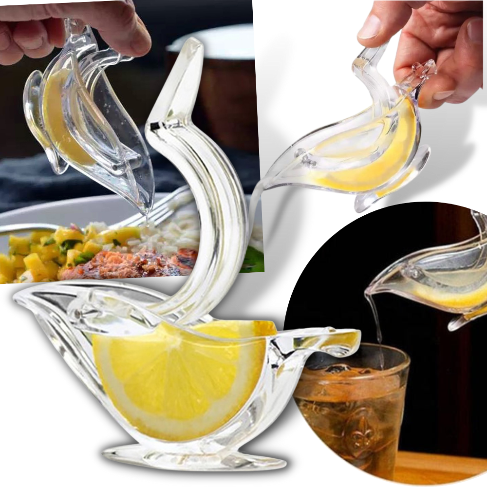 Lemon Squeezer | Manual Citrus Juicer | Lime Wedge Press - 