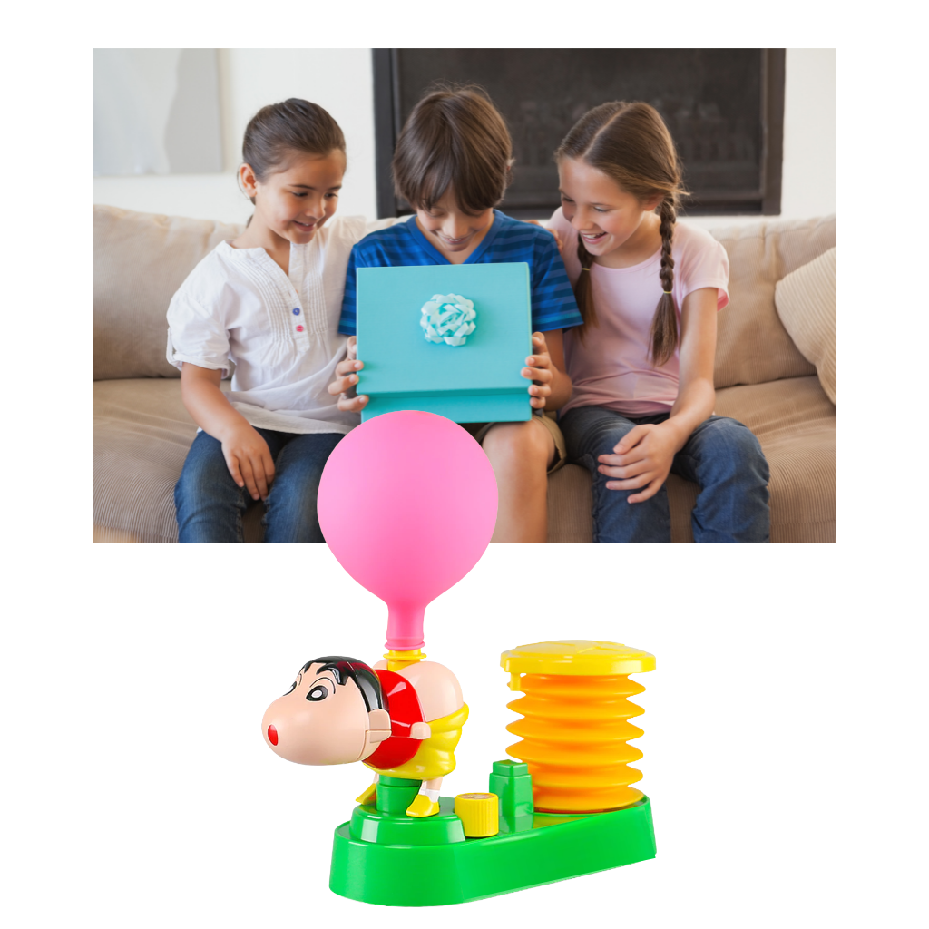 Blow Balloon Toy for Kids - Great Gift
 -