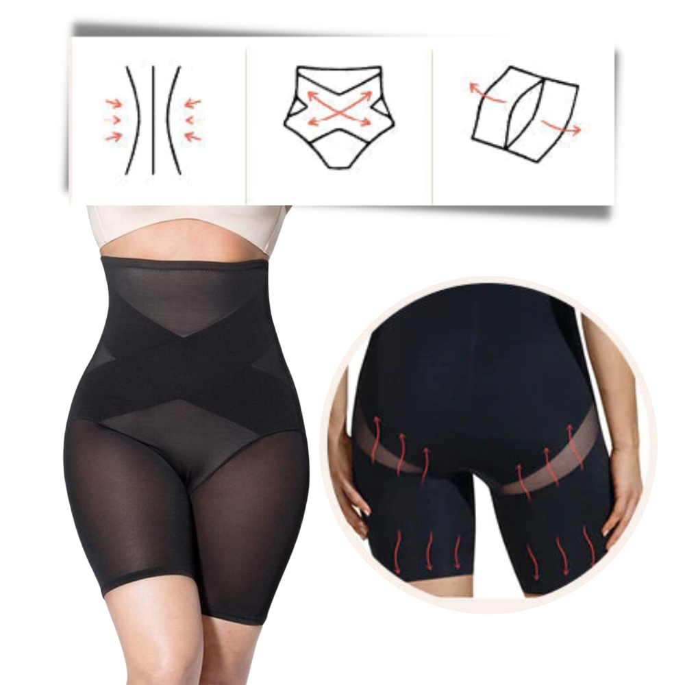 Shapewear med hög midja - Elastisk och bekväm - Ozerty