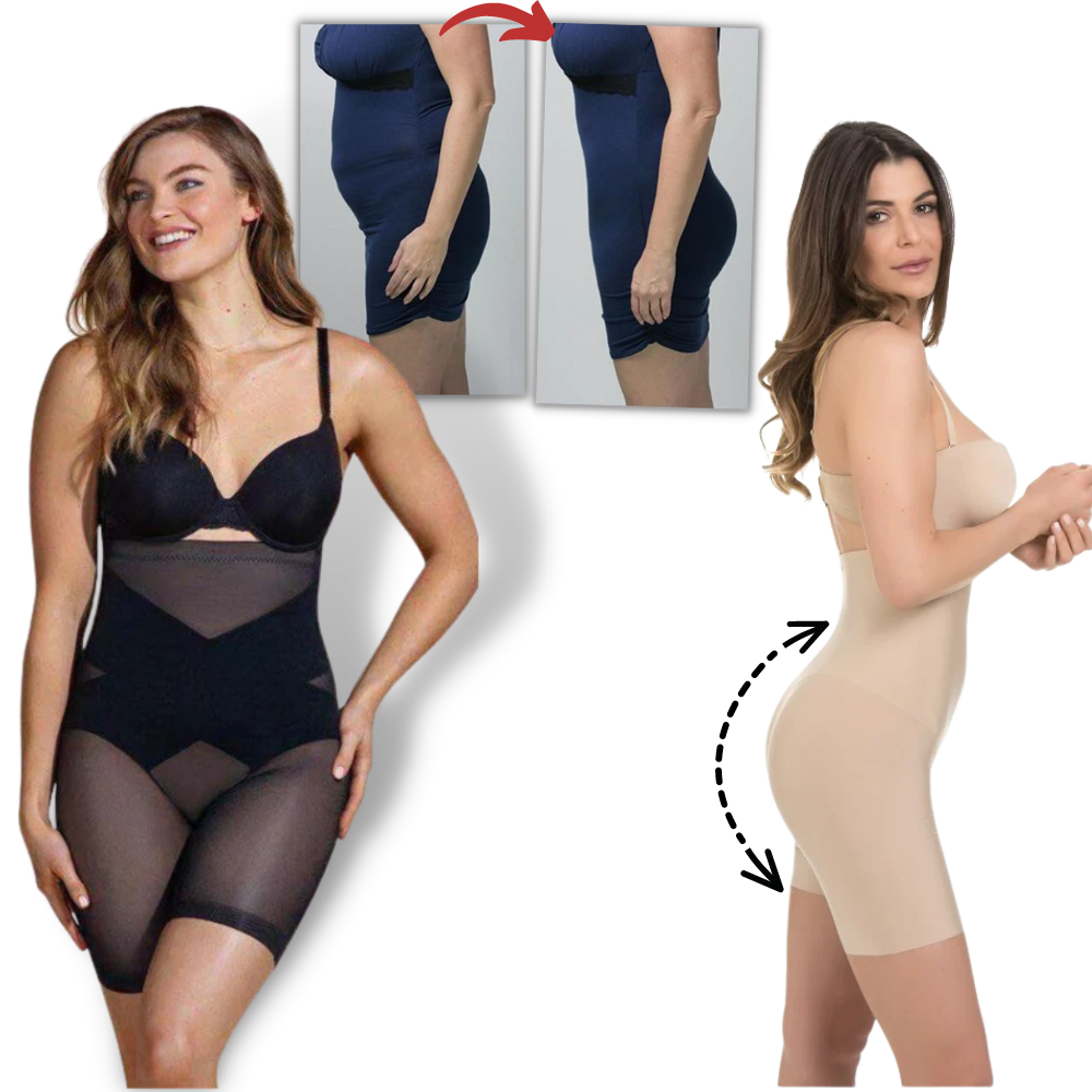 Slimming shapewear för kvinnor - kroppsskulptur trosor - slimmande trosor med hög midja - shapewear med hög midja för kvinnor - Ozerty