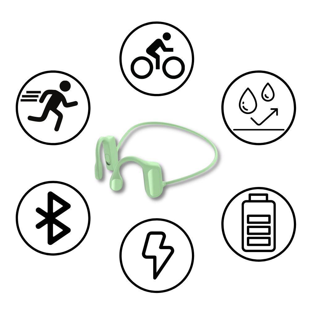 Bone Conduction Headphones - Dimensions -