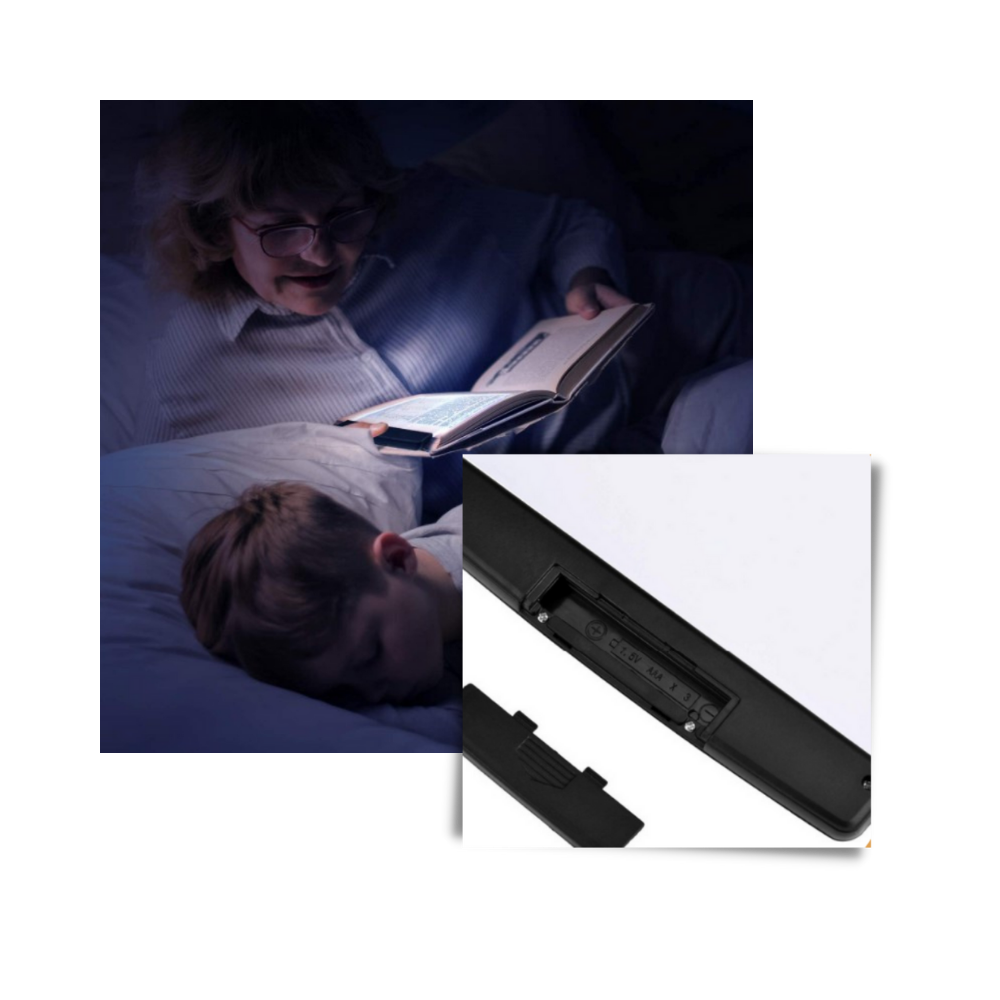 Lampe de lecture LED portable - Simple à utiliser - Ozerty
