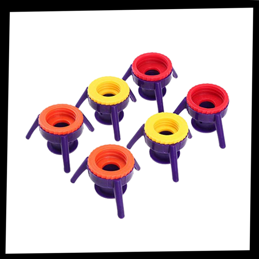Pack of 6 Versatile Bottle Stand Caps - Package -