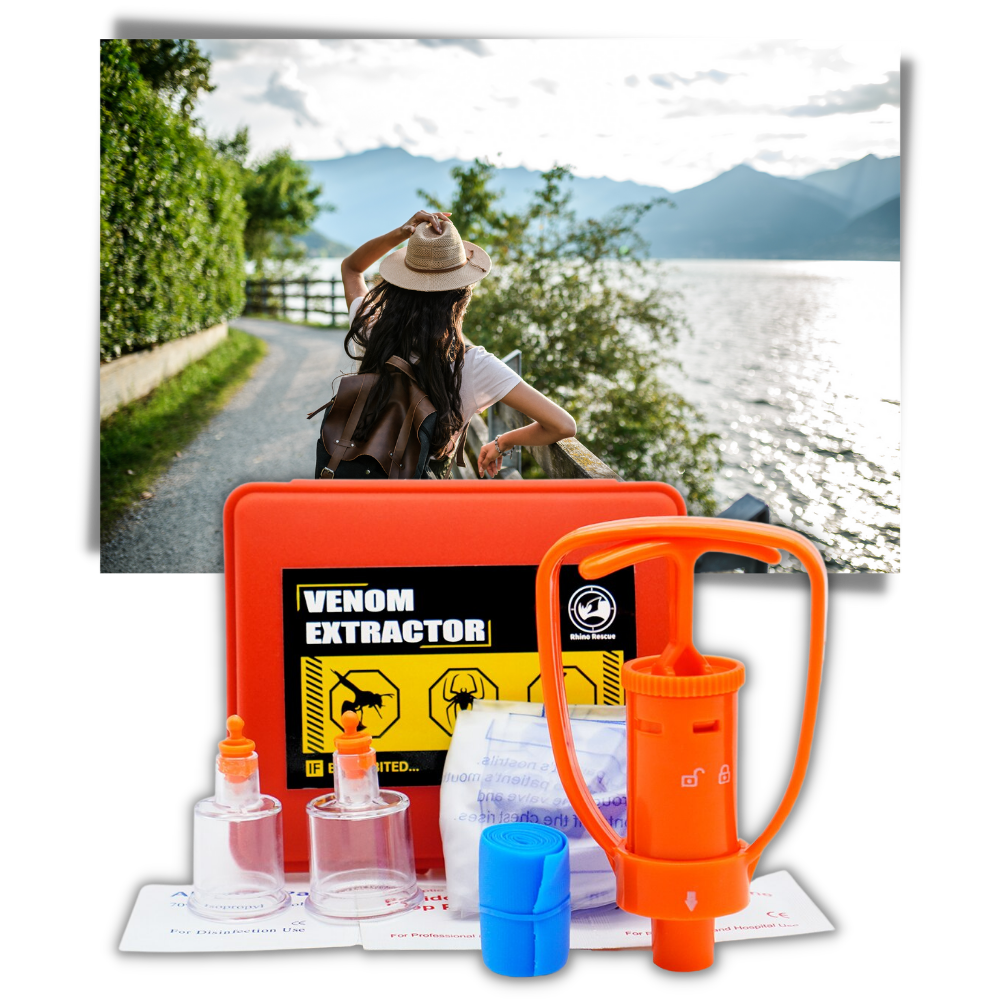 Emergency Venom Extractor Kit - Excellent Travel Accessory - 