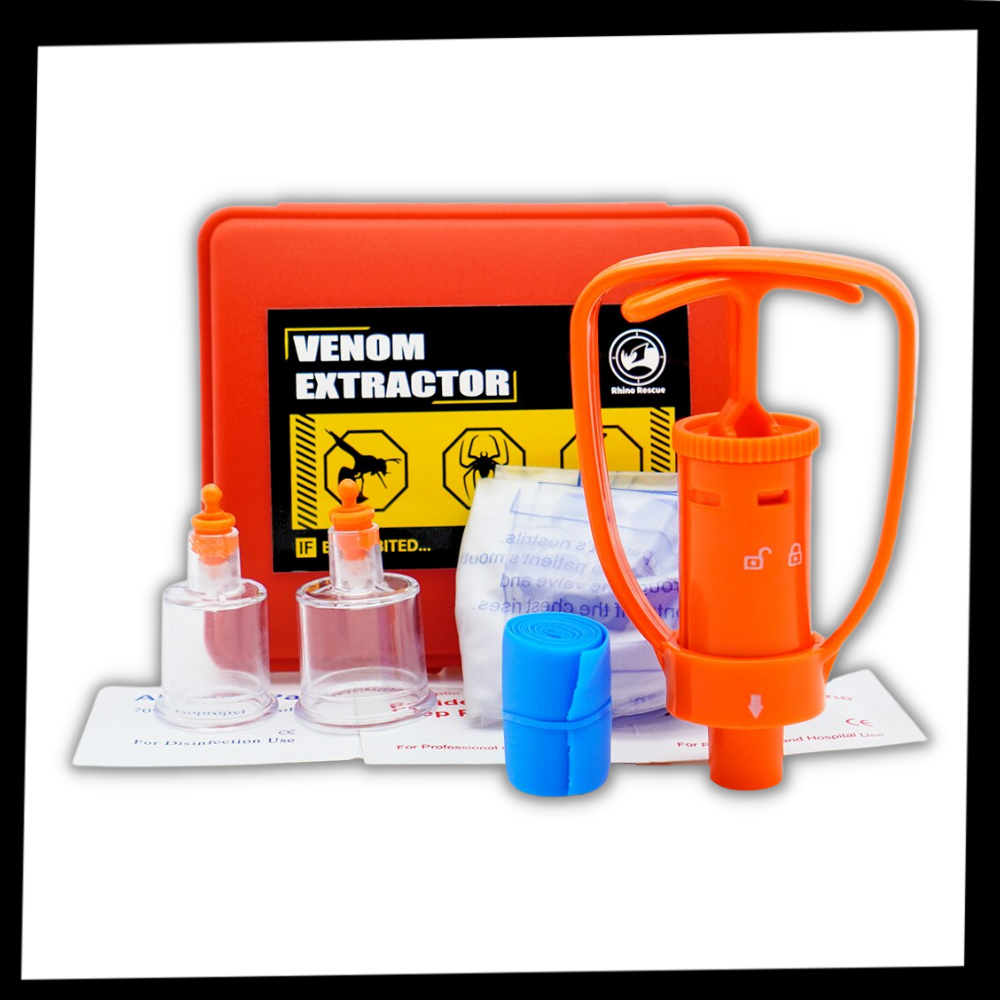 Kit d'extraction d'urgence de venin - Contenu du produit - Ozerty