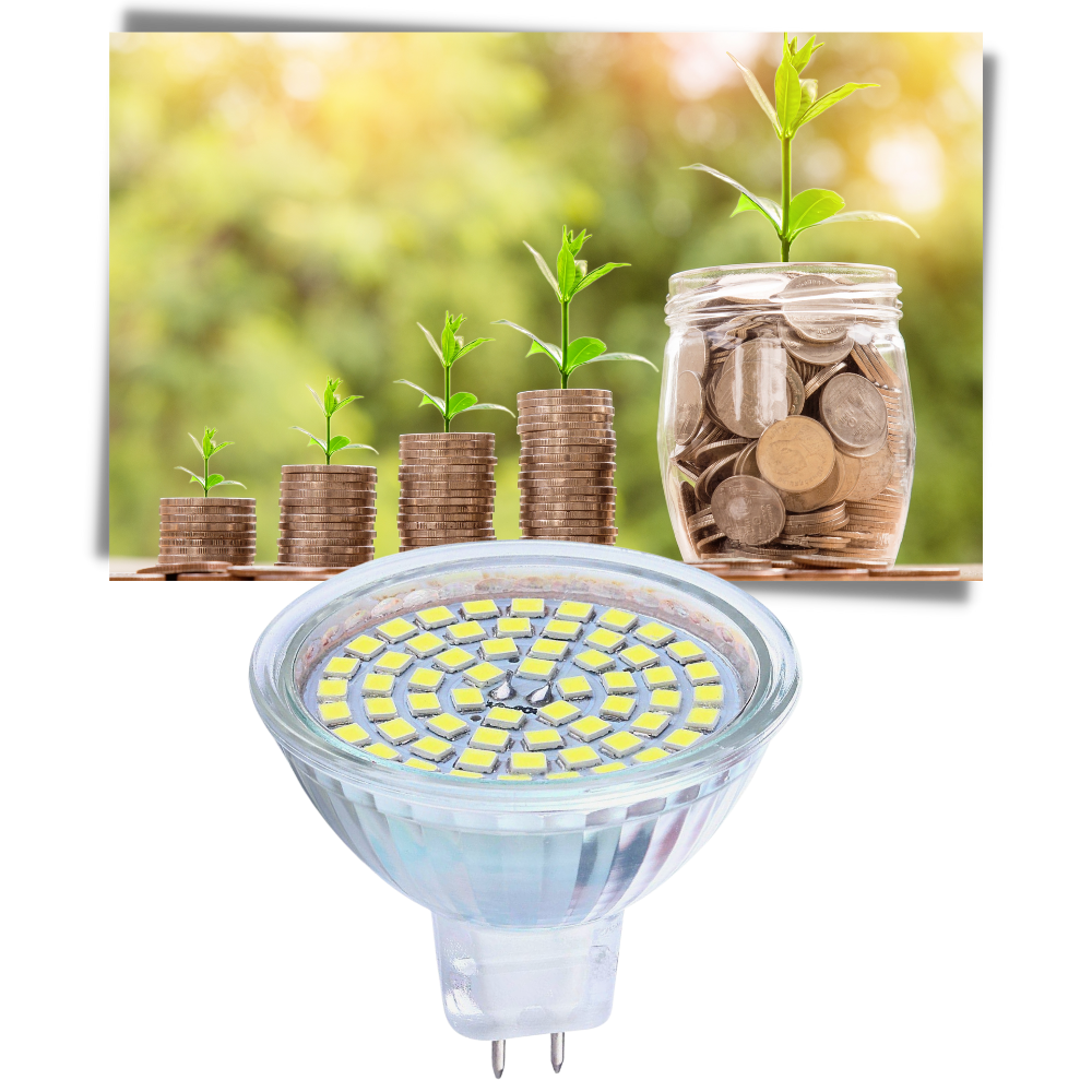 3-paket energibesparande LED-lampor - Energisparande effekt - Ozerty