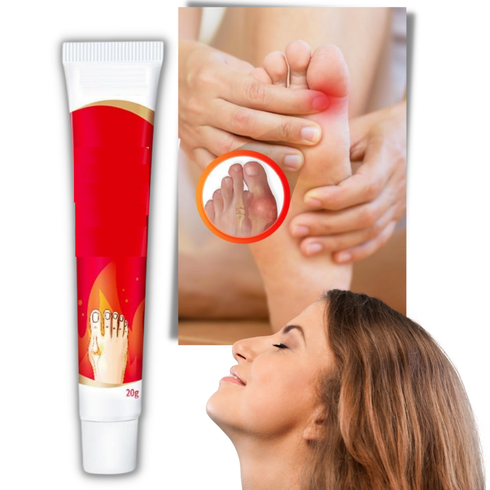 Crème anti-inflammatoire pour oignons du pied - Excellents effets antidouleur - Ozerty