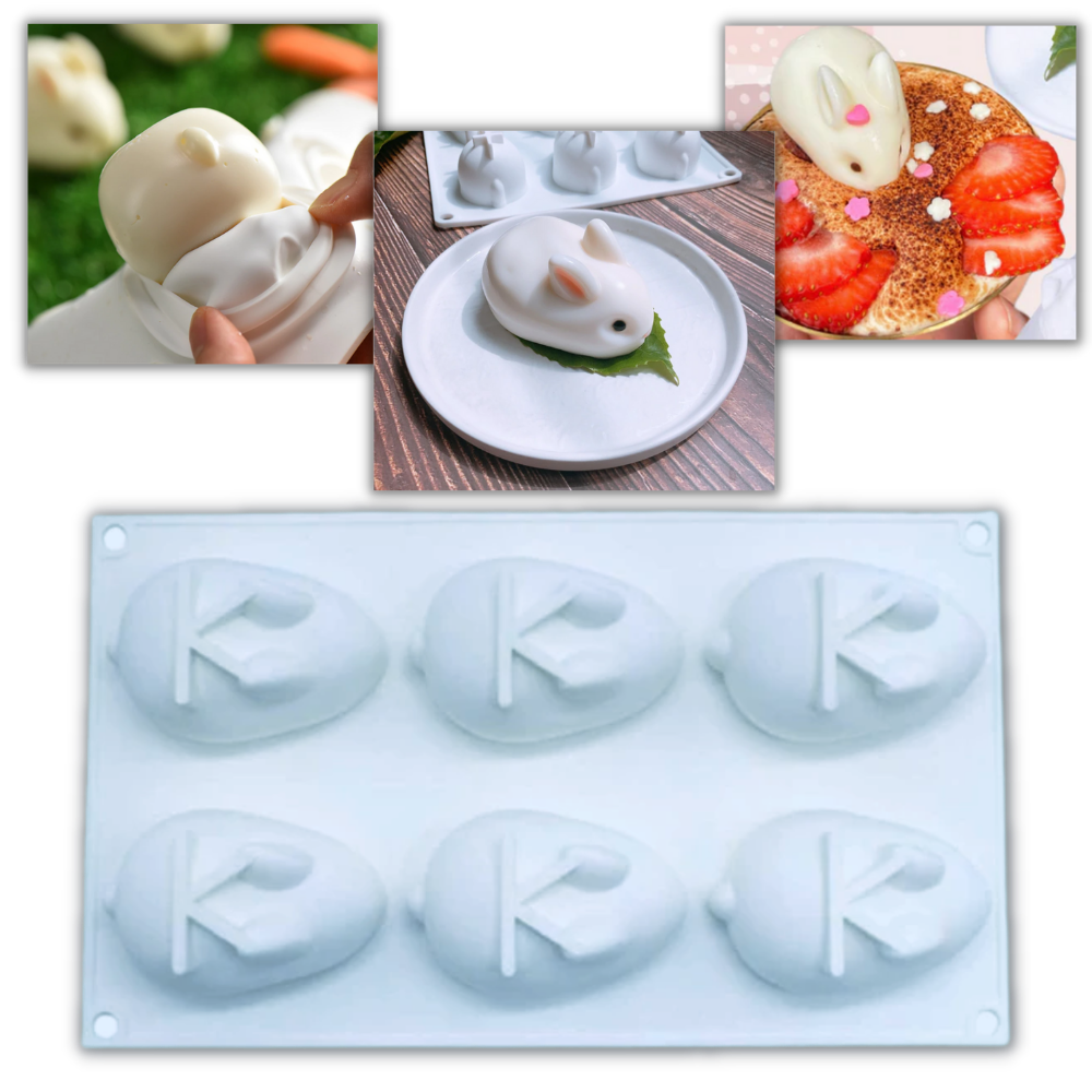 Mini Bunny Silicone Cake Mould │ Kitchen Baking Dessert Accessories - 