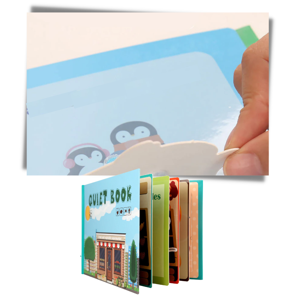 Montessori pedagogisk bok för barn - Rundade kanter - Ozerty