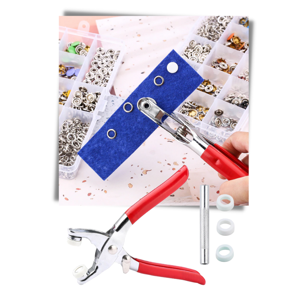 Press Button & Plier Pack - Perfect For Fastening Buttons - 