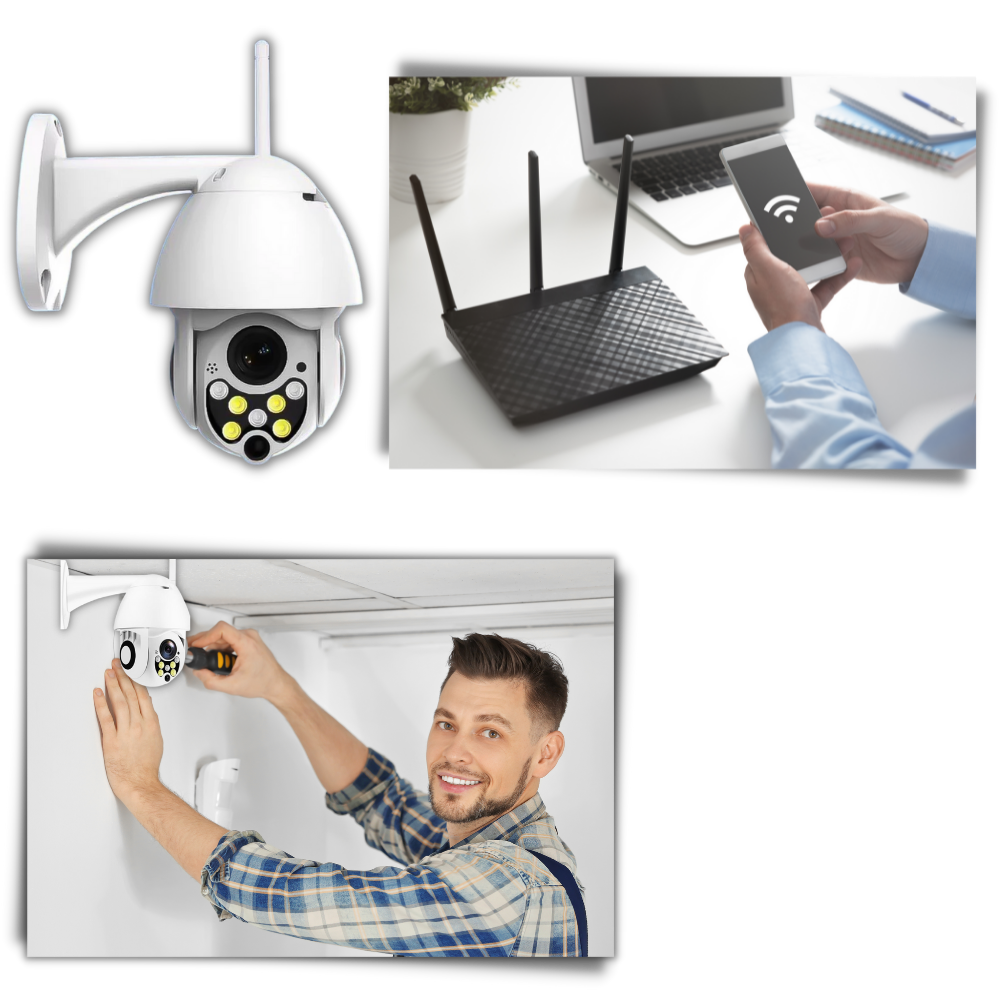 Wifi Surveillance Camera - How to Install the Camera - Oustiprix