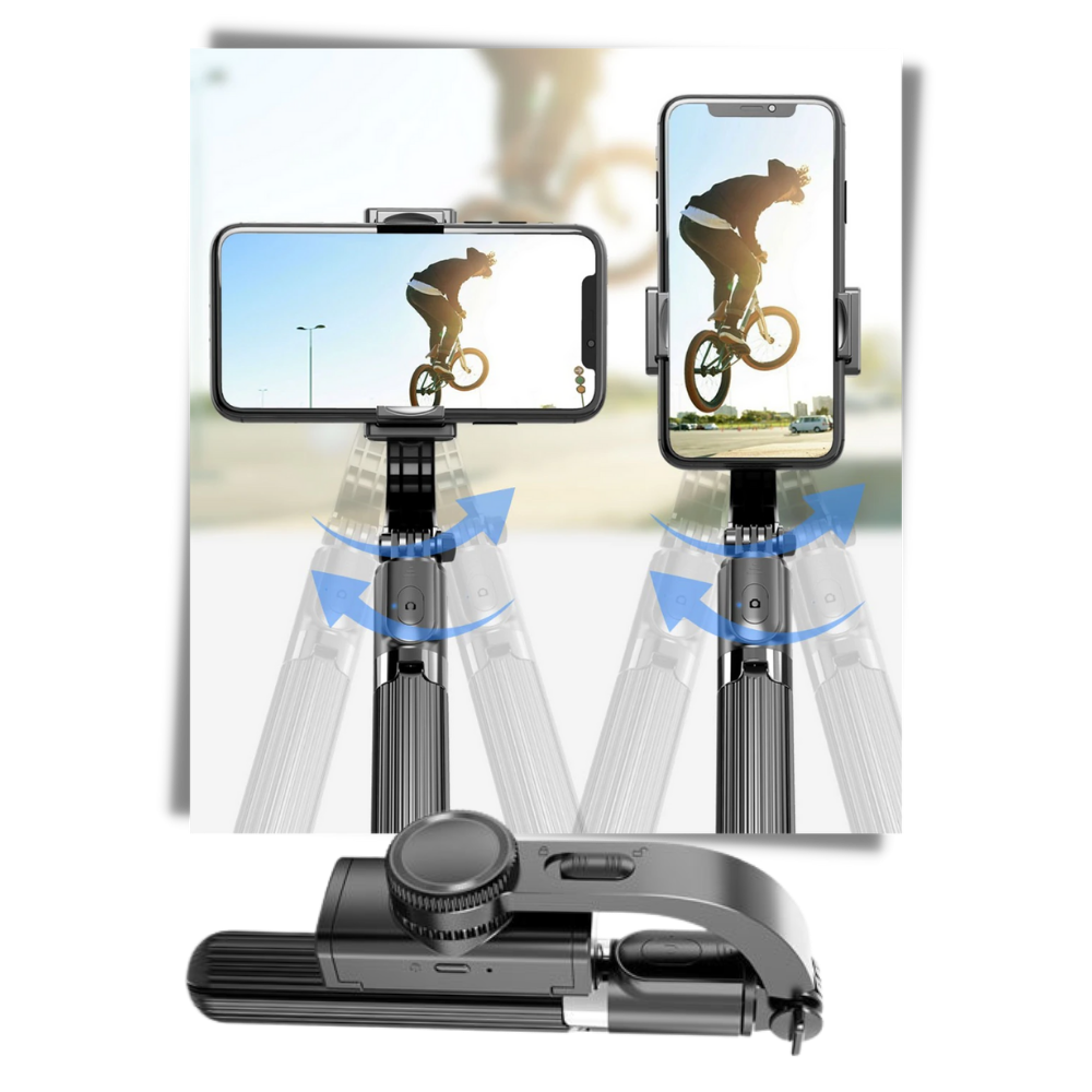 3-in-1 Phone Tripod - A motorized gimbal stabilizer to hold your phone in place. - Ozerty