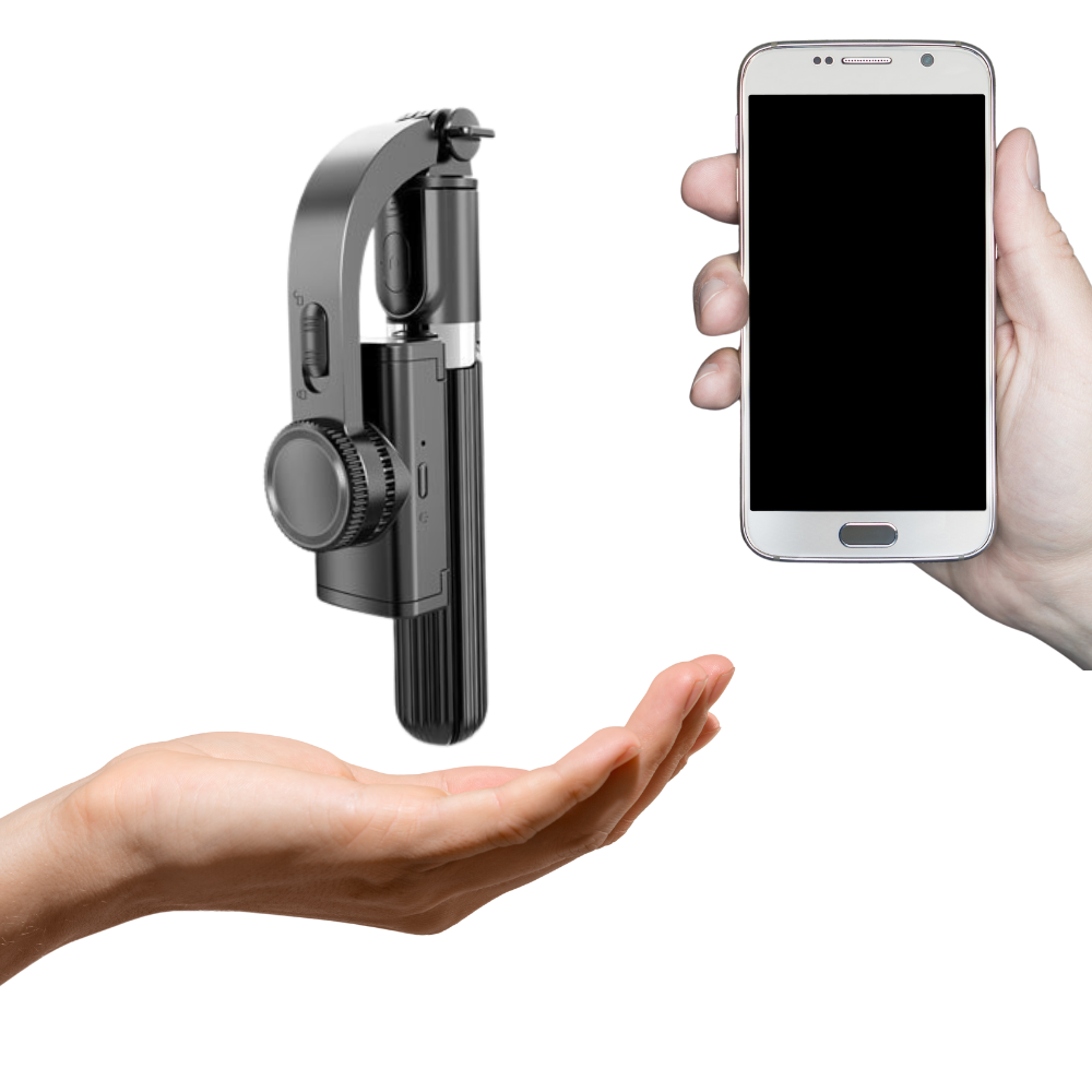 3-in-1 Gimbal Phone Stabiliser - Portable and lightweight -