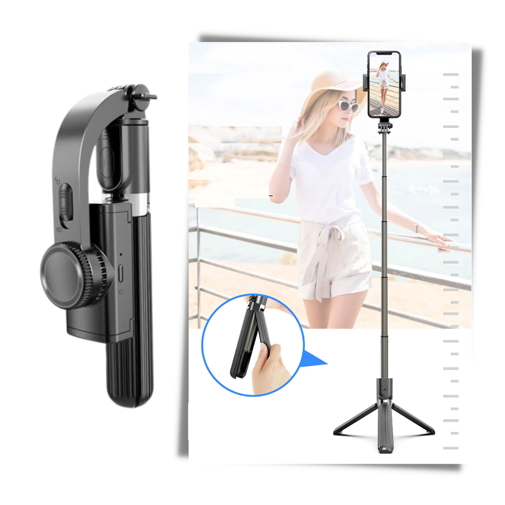 3-in-1 Gimbal Phone Stabiliser - Tripod mode -