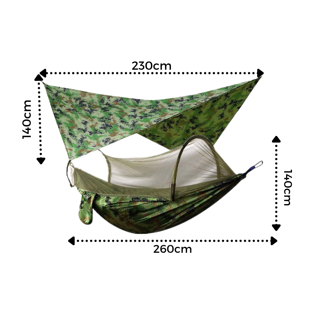 Hängematten-Zelt für Camping - Dimensions - Ozerty