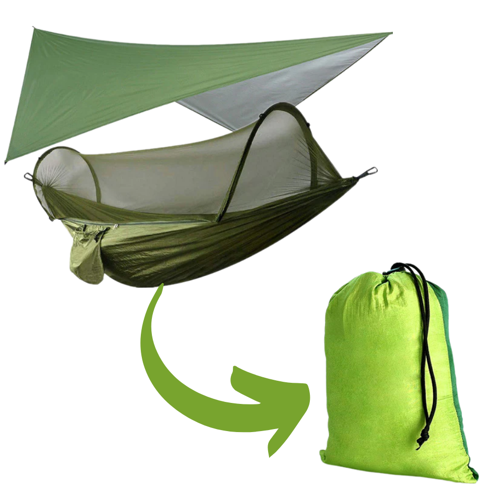 Tente-hamac pour camping - Légère et Portable - Ozerty