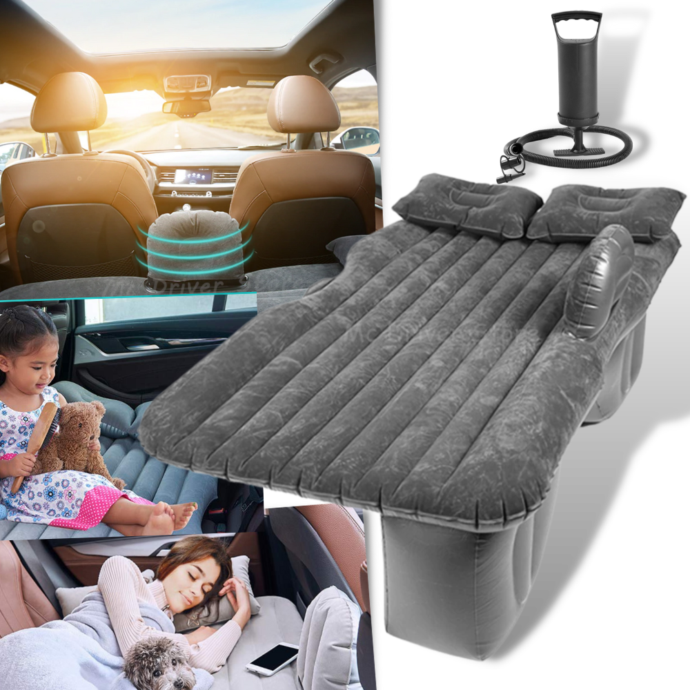 Uppblåsbar bilsäng i baksätet - campingmadrass i bilen - uppblåsbar resesäng i bilen - Ozerty